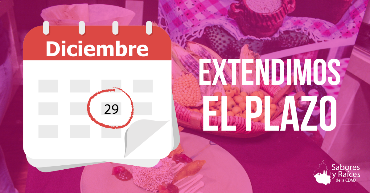 Buenas noticias, extendimos el plazo para que participes en el concurso de cocina, ahora tienes hasta el 29 de diciembre. ¡Esperamos contar con tu platillo!

buff.ly/2kZxCi4