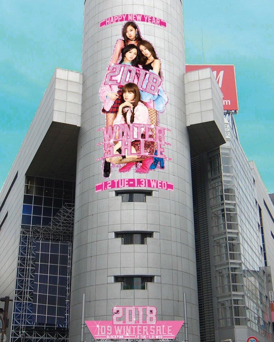 BLACKPINK_LALIZ's tweet photo. fromyg Instagram update 

#BLACKPINK #블랙핑크 #20180102 #COLLABORATION #THEFACEOF #SHIBUYA109 #CENTEROF #SEVENPLACES #TOKYO #SHIBUYA #JAPAN #YG https://t.co/8lLQXZ369x
