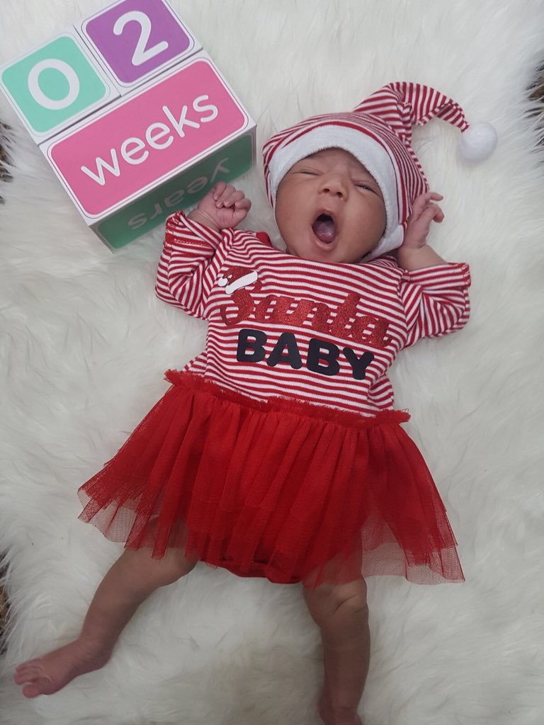 MTGEXP_Jessie's tweet photo. Our baby girl turned 2 weeks today! #LazySanta #Christmas #FutureTDEmployee #Holidays #Baby # https://t.co/DXCxfPxobK