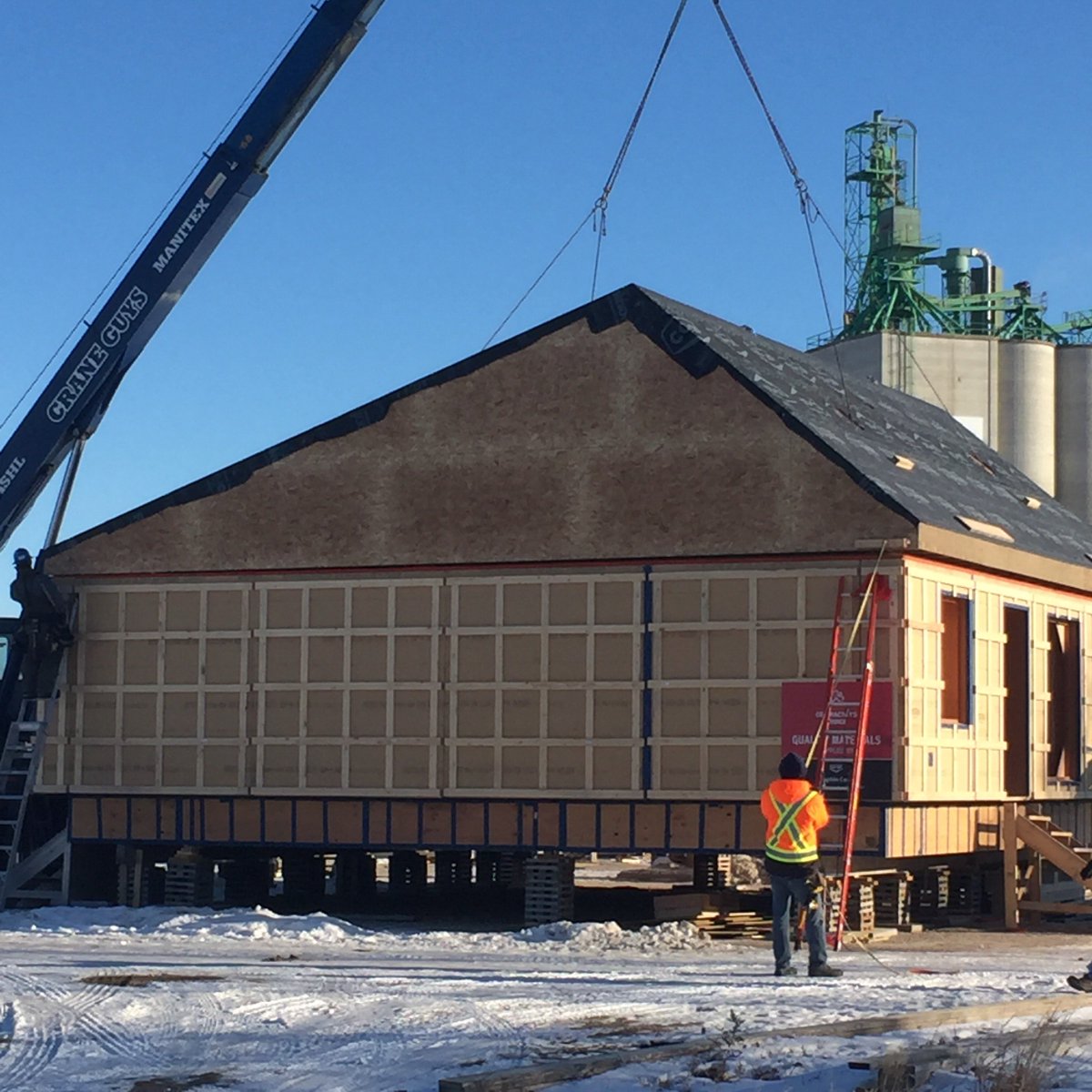 Assiniboine Community College carpentry students building a net zero energy usage house with City of Dauphin, local businesses and a grant from the Natural Resources Canada.
