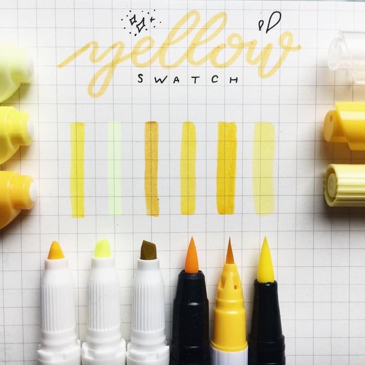 studyeet's tweet photo. 💛 PEN SWATCHES 💛
สวอชปากกาโทนสีเหลืองสวยๆ จริงๆแล้วสีเหลืองมีหลายสีหลายเฉดที่น่าสนใจมากๆ แล้วเวลาเราทำช็อตโน้ต สีเหลืองนี่แหละที่จะเน้นข้อความต่างๆออกมา ให้ดูสดใสมากๆ เหมาะกับการไฮไลท์จุดสำคัญต่างๆที่จำเป็นต้องท่อง #รีวิวเครื่องเขียน 
cr : pinterest https://t.co/xN2KMFIfp7