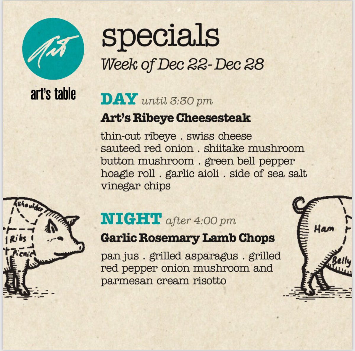artstablesm's tweet photo. Come treat yourself to one of our new weekly #specials! https://t.co/pGS7Xohe7v