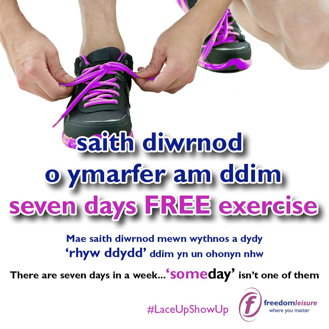 BroDdyfiLC's tweet photo. Looking to get fit in 2018? Get off to a great start with 7 DAYS FREE EXERCISE on us. Use the gym, go for a swim or try out hundreds of group exercise classes. There are 7 days in a week, someday is not one of them! #LaceUpShowUp https://t.co/dnpHAm0mmo https://t.co/wCGBPh9rTF