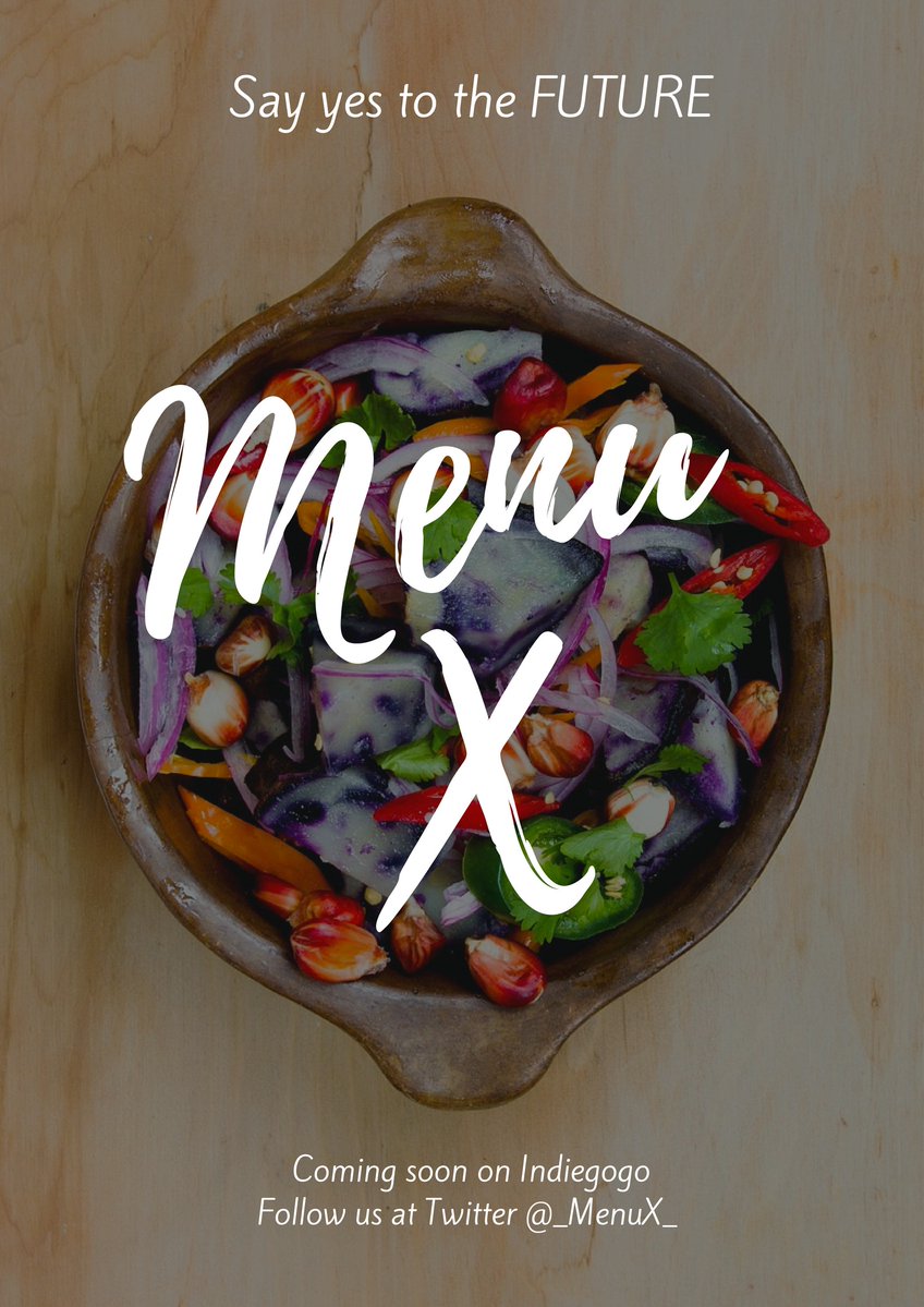 arfaamjadd's tweet photo. @_MenuX_  is going 2 #crowdfund on #indiegogo soon against interesting #perks #fundraising We value #YOU
Stay tuned,dont miss the chance https://t.co/tJtUo2K56M