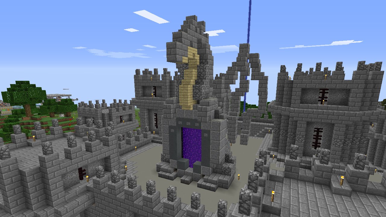 Mercygrid No Castle Is Complete Without A Dragon Minecraft Survival Statue Nether Dragon Grian T Co Bkxra7ckss Twitter