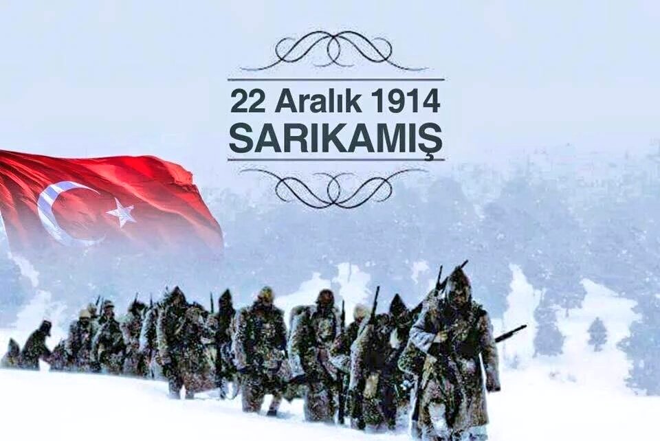 103yıl önce bugün Allahuekber dağlarında,Allahuekber nidalarıyla milletimizn istikbali ve istiklali için Hakk’a yürüyen ;kahramanlığın ve kardeşliğin destanını yazan #Sarikamis şehitlerimizi rahmetle minnetle anıyorum.