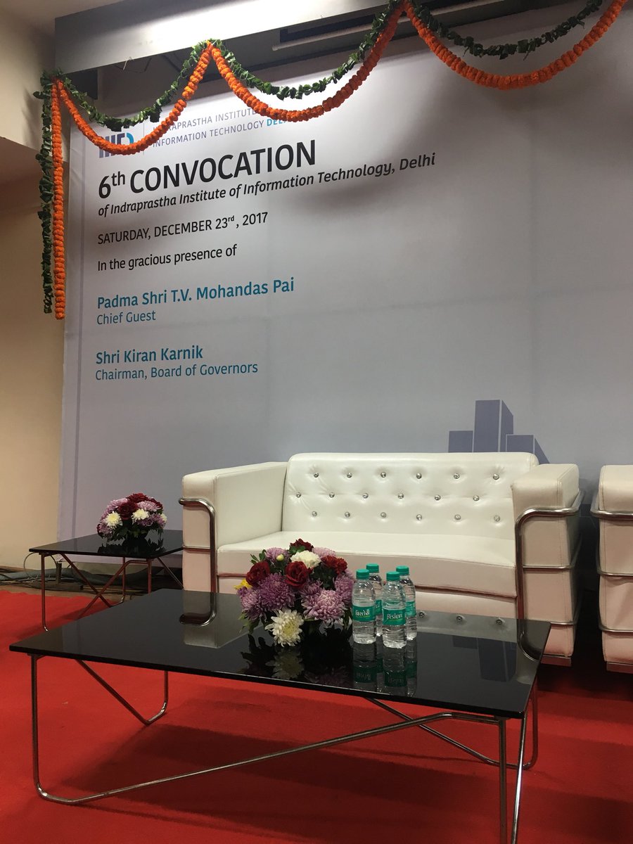 ponguru's tweet image. Rehearsal #IIITDConvocation #SixthConvocation #classof2017 @IIITDelhi  #DeanGiri