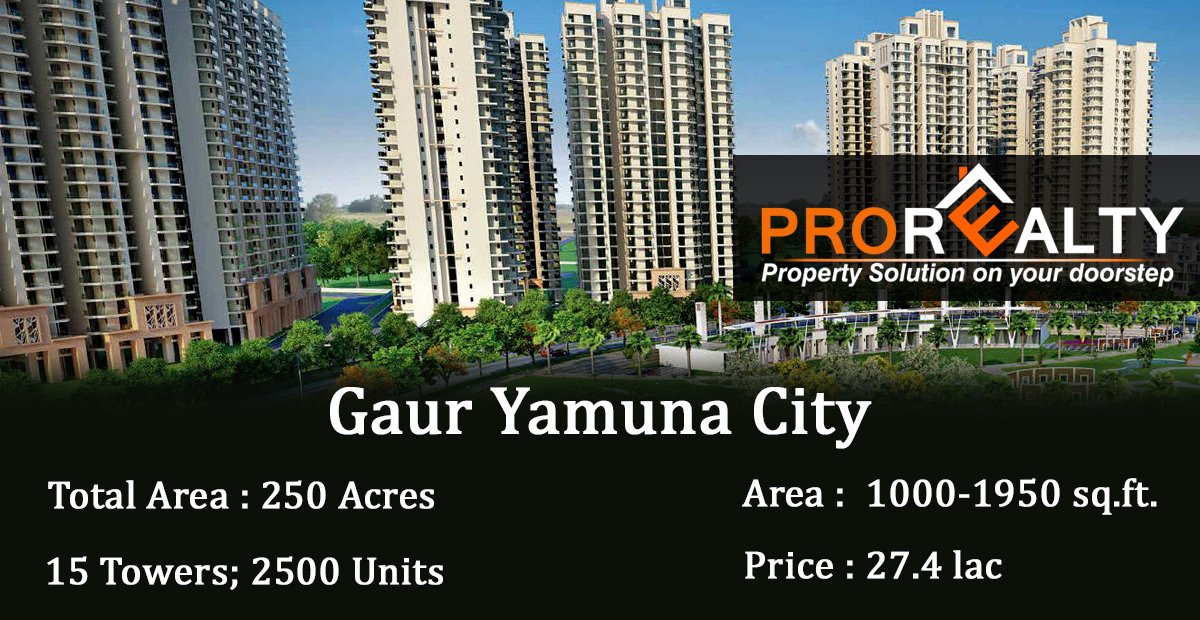 ProRealtyNoida's tweet photo. Book 2 and 3 BHK Apartment at Gaur Yamuna City located at Yamuna Expressway, Noida
#HomeSale #DreamHome #RealEstate #Investment 
Book Here: https://t.co/aFZsywBgsK https://t.co/ycYI27MXAU