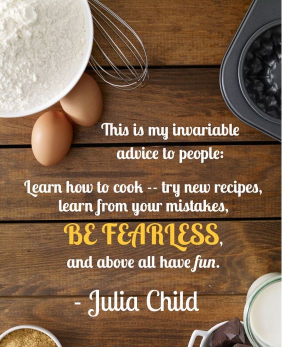 Be fearless in the kitchen and let your creativity run wild! #foodie #kitchen #recipes #foodporn