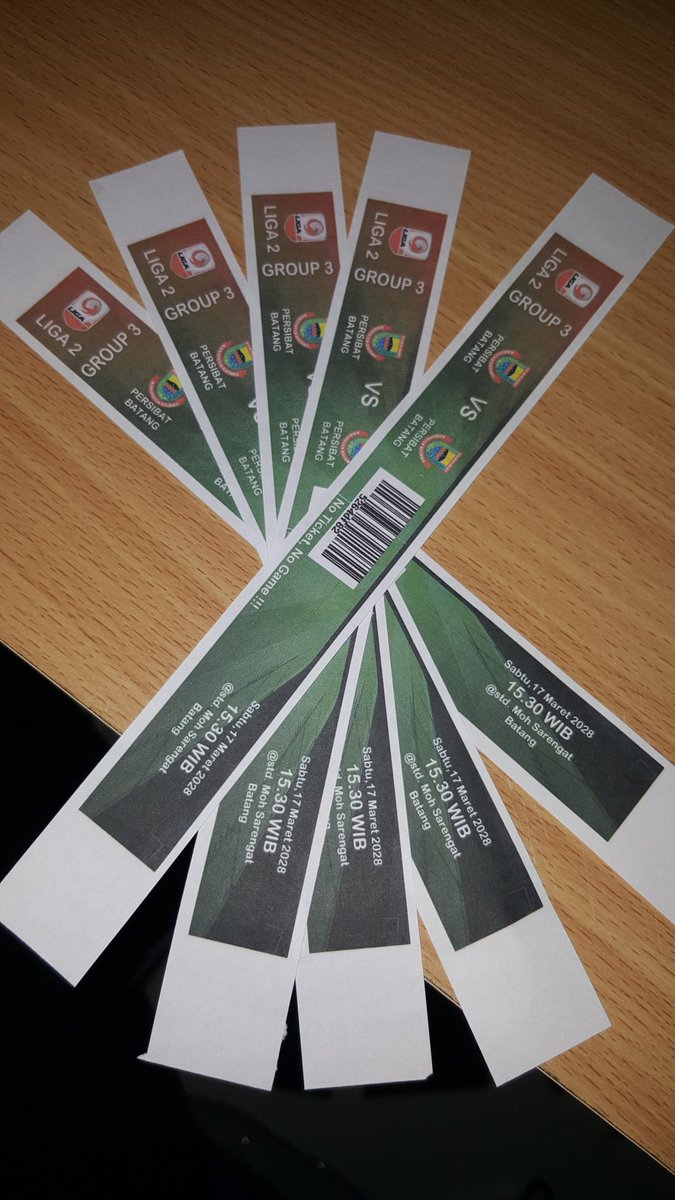 Persibat_'s tweet photo. Sukses simulasi ticketing system using barcode. Semoga bisa di aplikasikan tahun depan dan berguna buat tim ini.
#persibatkanbatang https://t.co/bkN7u12ZPv