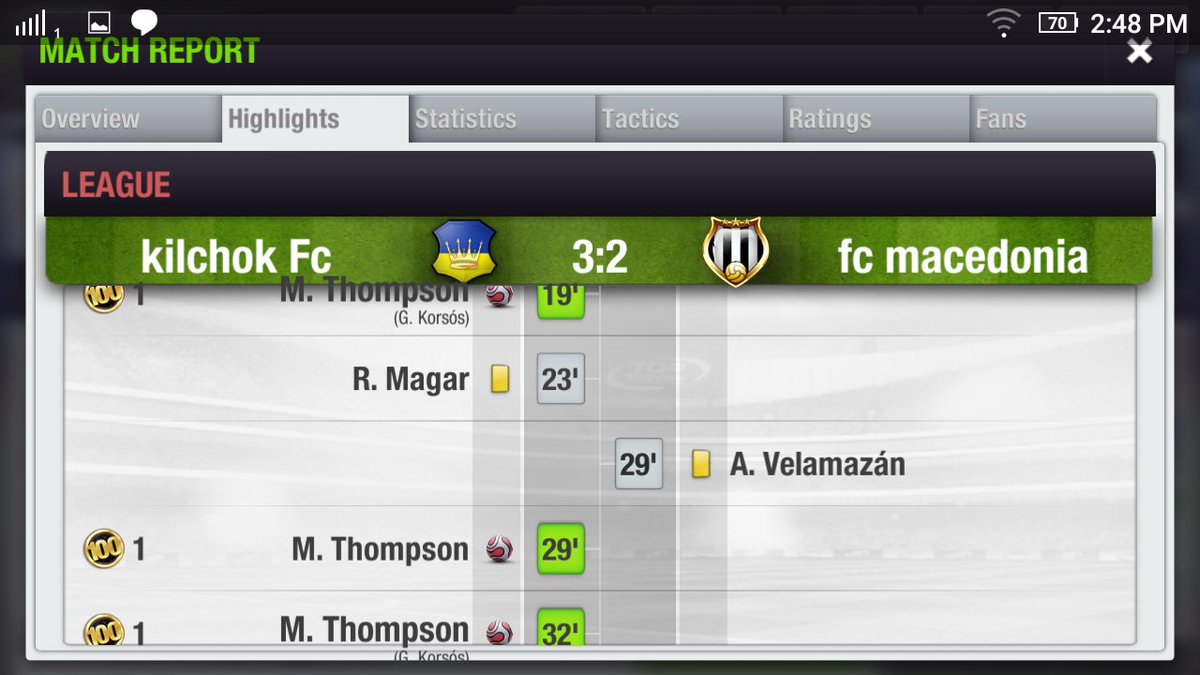 KilchokFc's tweet photo. Wow , great victory
#Kilchokfc 🆚 fc macedoina
Full time -:3-2 hattrick by
#M_Thompson ⚽⚽⚽
#manofthematch #G_korsor 2 assist🎯🎯
#TopEleven https://t.co/00634fDpZD