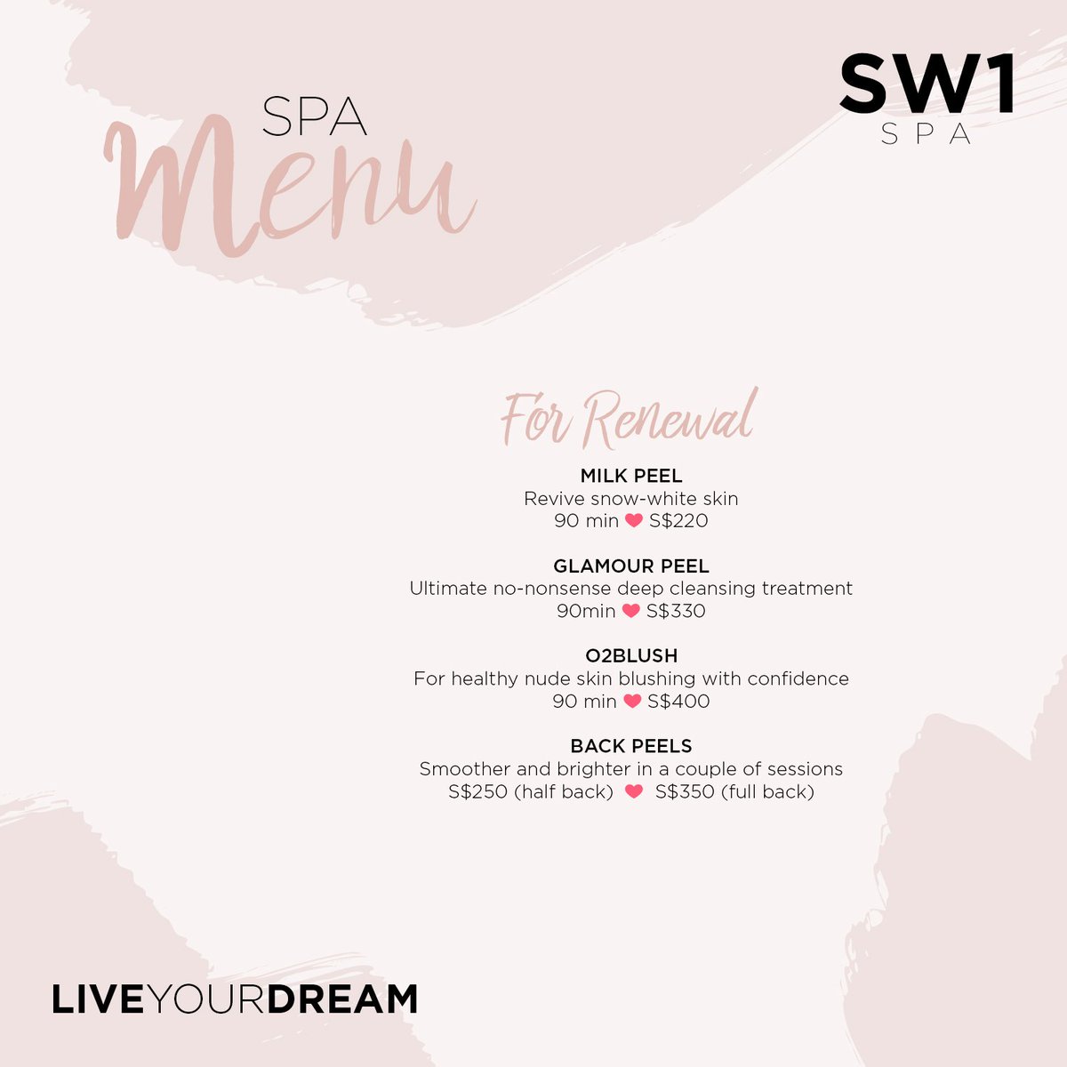 SW1beauty's tweet photo. Unveil a new you with SW1 Spa's renewal facials to give your skin a new lease of life. 

#SW1spa #FacialSpa #FacialSingapore #LiveYourDream https://t.co/zlvK9FJxTI