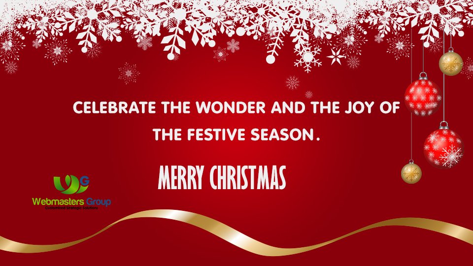 webmastersgrou1's tweet image. Webmasters Group Team wishing you a very Happy Holiday season and a peaceful & prosperous New Year. 🎅
#MerryChristmas #FestiveSeason
