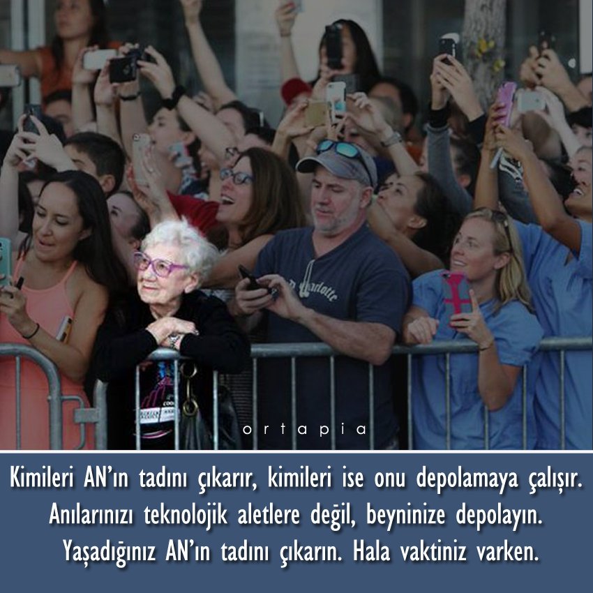 skaraismailoglu's tweet photo. Başkalarına gösterme isteği, AN’ı yaşamaktan önemli olmamalı... https://t.co/tPaCdJ4wpK