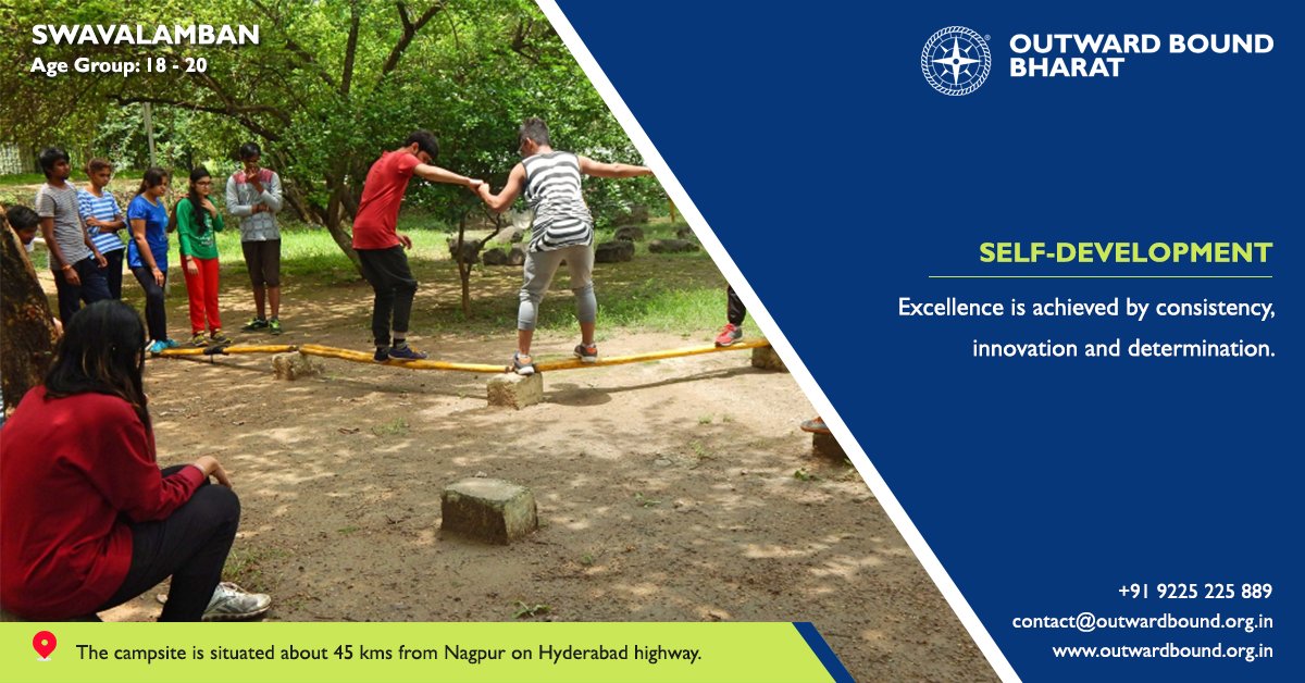 OBBharat's tweet image. #SKILLS_DEVELOPMENT Adventure  #SWABHIMAN_Program organised by #Outward_Bound_Bharat for College students. In this program Participants will learn and become aware of the different skills they must try to develop in their final year of graduation.