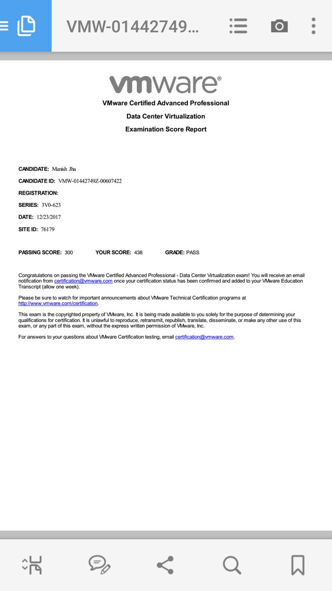 manish_jha86's tweet image. First step to #VCIX... #Vcap6-deploy exam cracked today. Sigh of relief after 3 months of lab work