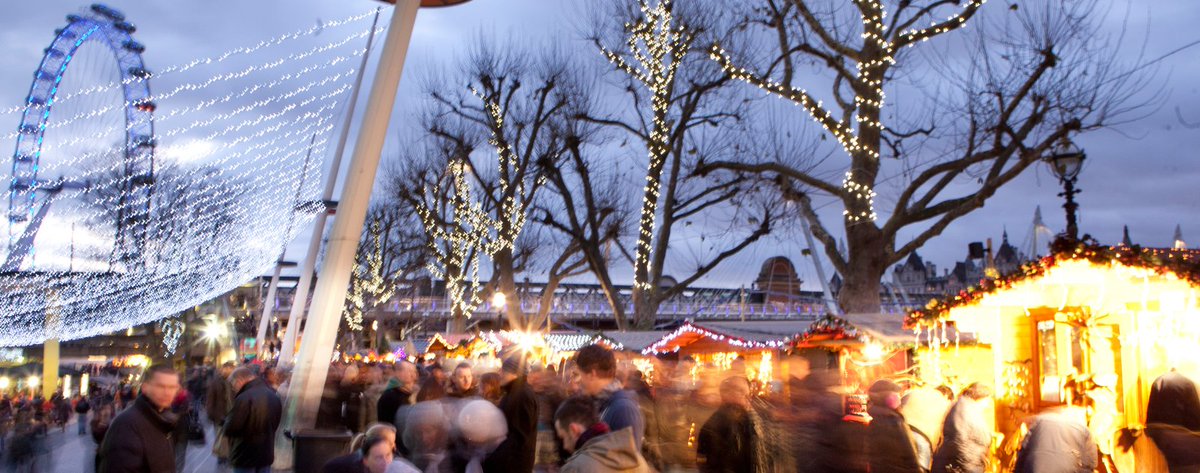 southbanklondon's tweet photo. Sip mulled wine, select handmade gifts & eat festive treats at @southbankcentre’s Wintertime Market! #BrightNights #SCWintertime > https://t.co/fOGzRBCa2F https://t.co/T2lbq65saI