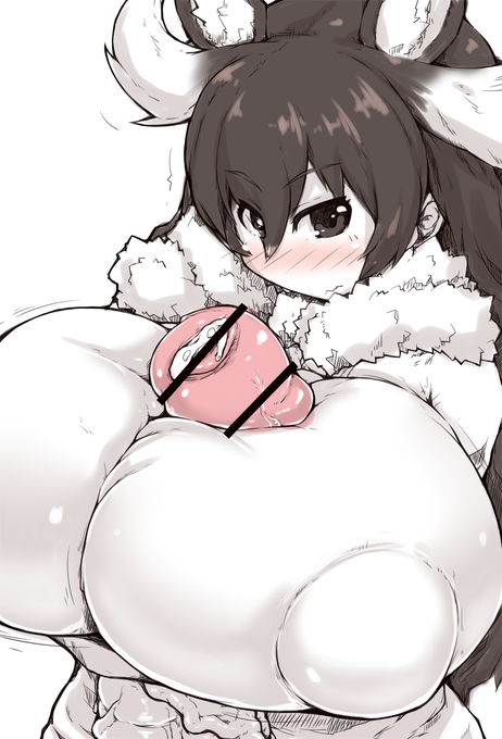 [R-18 ふたなり] セルフぱいずりだよ ヘラジカさん。 