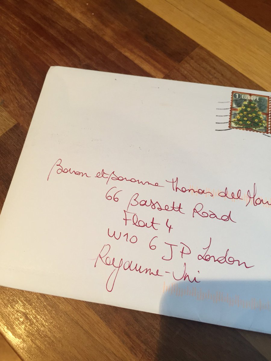 Great effort by Royal Mail. Thought I’d become a Baron overnight! Sadly not for me but someone in London 😂#wideball