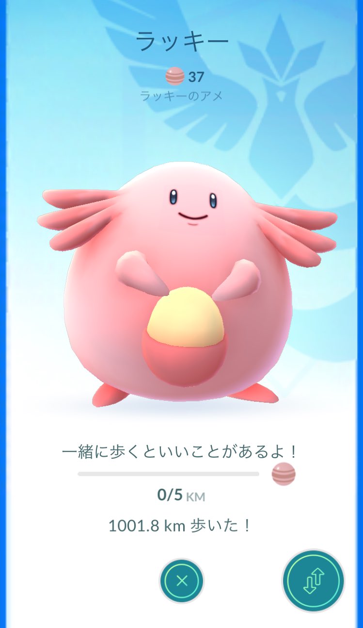 メルタン ラッキーと1000キロ歩いたので相棒かえてみた ホエルコ大きい 笑 ポケモンgo Pokemon T Co Omugdb5gqo Twitter