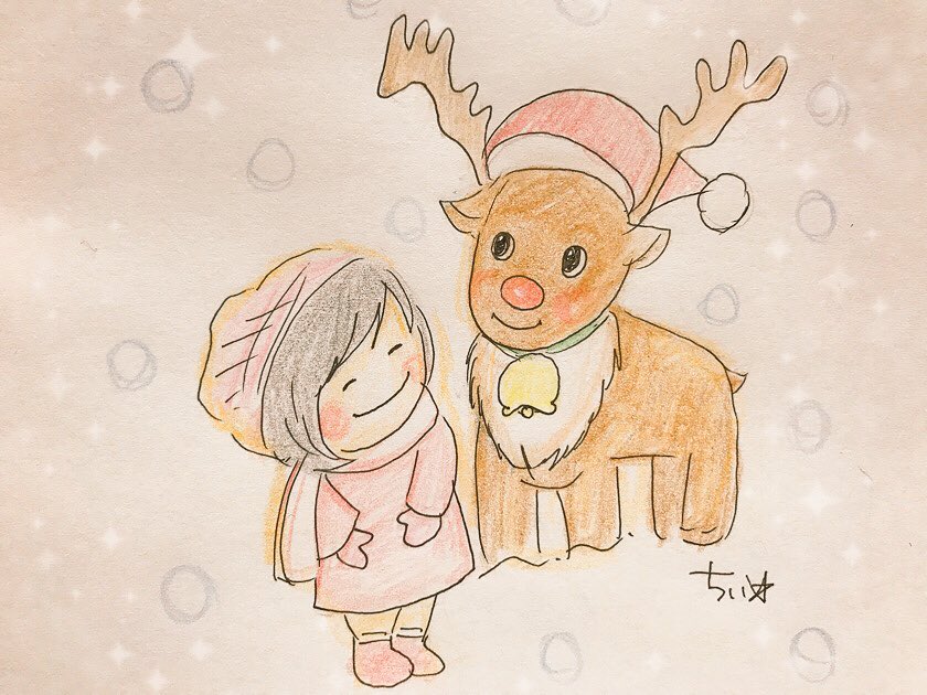 ちぃ على تويتر 真っ赤なお鼻のトナカイさんは いつもみんなのわらいもの でもその年のクリスマスの日 サンタのおじさんはいいました 暗い夜道はぴかぴかの おまえの鼻が役に立つのさ いつも泣いてた トナカイさんは 今宵こそはと よろこびました 赤鼻のトナカイ