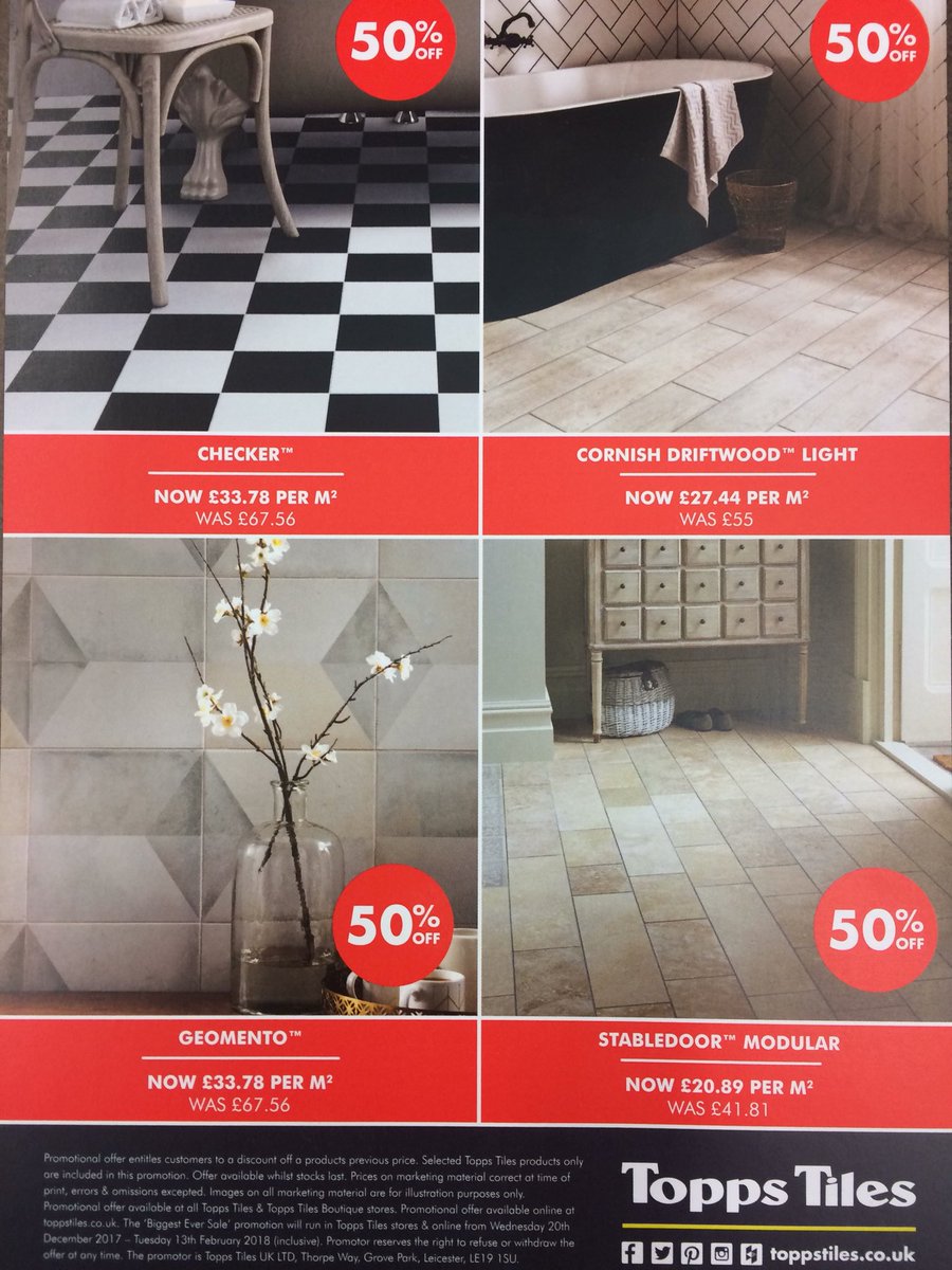 RestyleTiling's tweet photo. The range on offer @toppstiles #Blackburn is superb and lots of stock available! Starting from £14.86 per m2 for wood effect Tiles! #BiggestEverSale https://t.co/0K2AiIBnvs