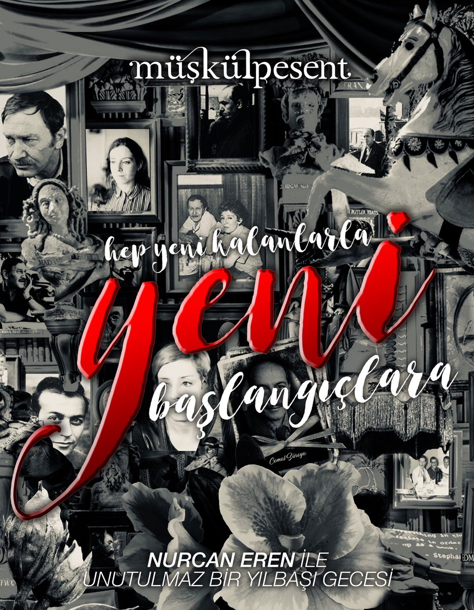 “Selamlar olsun 
Şerefine kalksın bütün kadehler 
Selamlar olsun 
Çok yaşasın, yaşasın, yaşasın 
Hep yenilenenler” 

31 Aralık’ta Nurcan Eren’in büyülü sesiyle unutulmaz bir yılbaşı gecesi yaşayacağız. Selamlar olsun hep yeni kalanlarla, yeni başlangıçlara. 

(Rez: 02122310356)