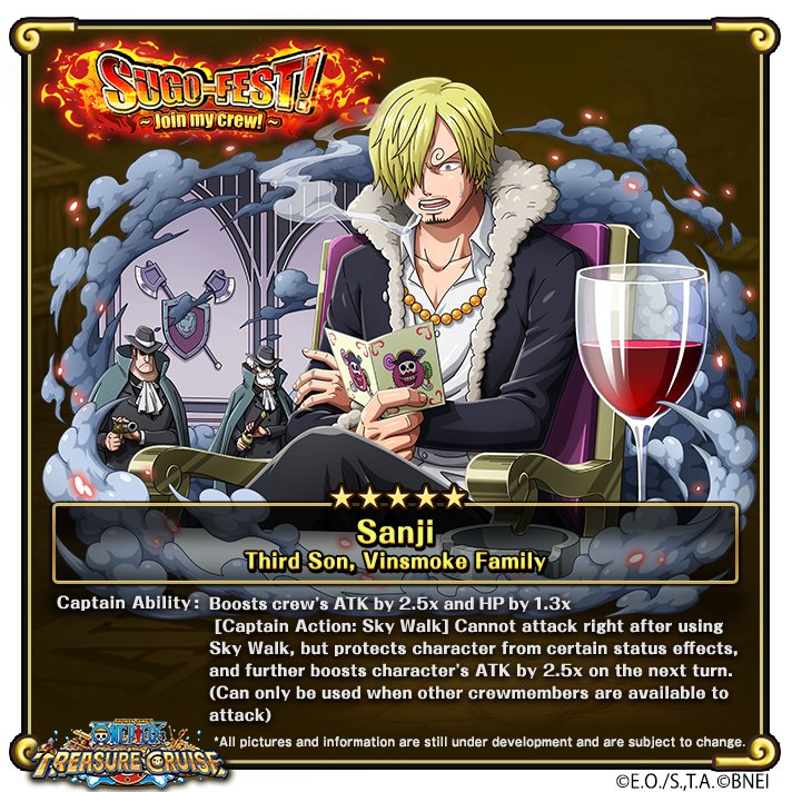 Onepiece Tc On Twitter Get The Sugo Fest Exclusive Sanji At Rare Recruit Plus The 6th 10 1 Rare Recruit Will Guarantee You Luffy S Special Evolution Gear Four Https T Co Ckcgcs9yxq Trecru Https T Co Myl0qpubym