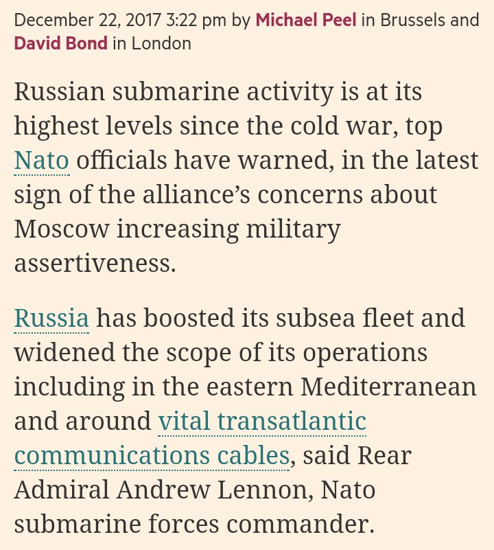 Why are we surprised? 😜 
#NATO surrounds #Russia and foments a coup in neighbouring #Ukraine The #EU applies sanctions on behalf of the #US that many member states don't believe in Accusations of #Brexit and #USElection2016 interference are bandied without any evidence etc