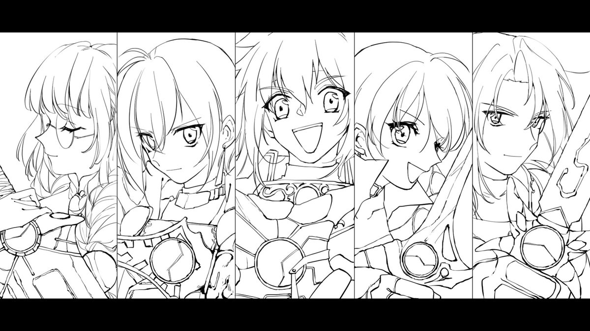 線画が一番楽しいっていう話です 塗り絵です塗ってください・・・ 