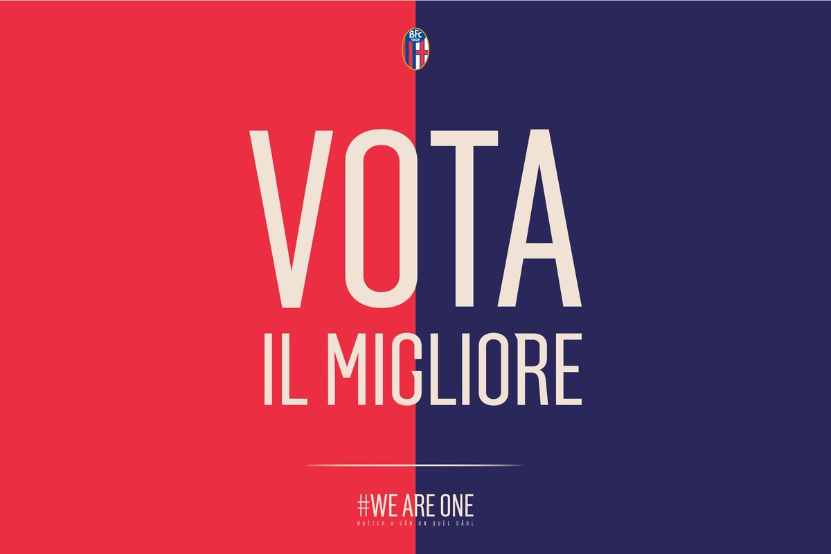 BolognaFC1909en's tweet photo. Head to the website to vote for your MVP in #ChievoBFC! 🏅
👉 https://t.co/YP8j7XzctK

#WeAreOne 🔴🔵🔴🔵 https://t.co/L41WvOclWm