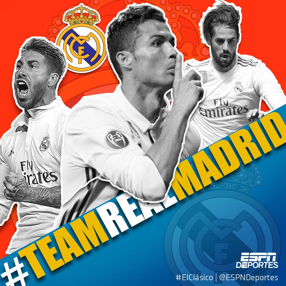 ESPNDeportes's tweet photo. ¿Cuál es tu equipo?

❤️ @FCBarcelona 
🔁 @realmadrid 

#ElClasico https://t.co/qHCTAULBZD