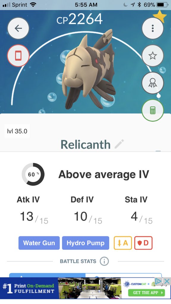 Stardust Pokemon Go It S Level 35 Weatherboosted But Iv Is 60 Rarest Pokemon Ever T Co Amulaqpvnb Twitter