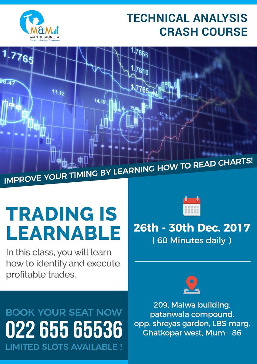 mannmoneta's tweet photo. Learn How to identify and execute profitable trades from Us ..!!
Classes Starting from 26th to 30th december 2017 ..
Book your seats Now ..!!!
For More Inquiry Call Us on : 022 65565536
#personalfinance #WealthManagement #trading #trades #profitable #profitmaking #mannmoneta https://t.co/4RdulEfIZF