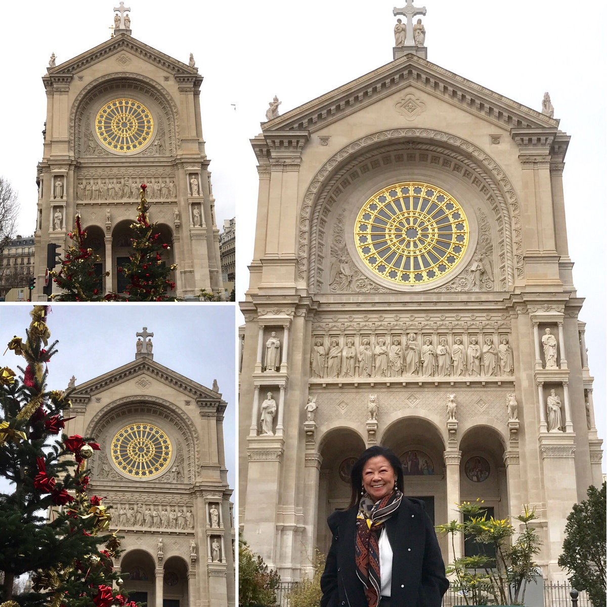 Enfin, la façade de l'église Saint Augustin complètement restaurée #paris 8ème. Un beau cadeau pour fêter Noël 2017, après tant d'années d'attente! Merci aux ferronniers, sculpteurs, menuisiers, restaurateurs de vitraux&couvreurs pour cette superbe réalisation. Joyeux Noël à tous