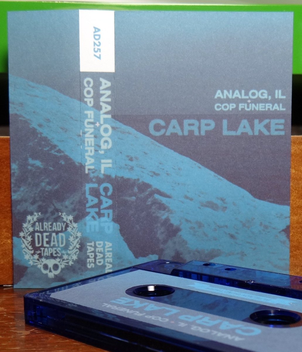 robotrattle's tweet image. Analog, IL and Cop Funeral @CopFuneral meld talents to release the sonic heavy Carp Lake. On cassette and available from @AlreadyDeadRecs This is a good sounding union of two very cool projects.  lostseasound.blogspot.com/2017/12/analog…