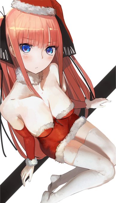 puppsさんがTwitterに投稿した中野二乃(五等分の花嫁)のイラスト。