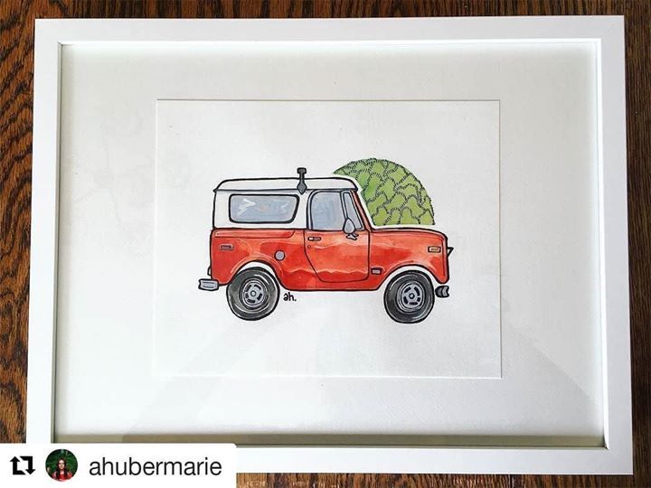 Scout80800s's tweet photo. Great seasonal piece by @ahubermarie. It's orange, but I'll call it red! 😉 ・・・ I'm excited to start on new portrait commissions this week; a 1970 International Scout. #truckportraits #truckstories #vintagetruckseries #internationalscout #1970sscout #… https://t.co/O8mJMSVxST https://t.co/WkGoM4TLs9
