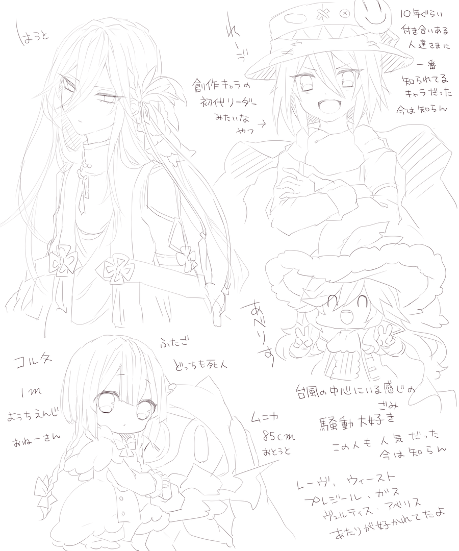 とりあえず私的にお名前よく呼ばれるキャラ描いた 