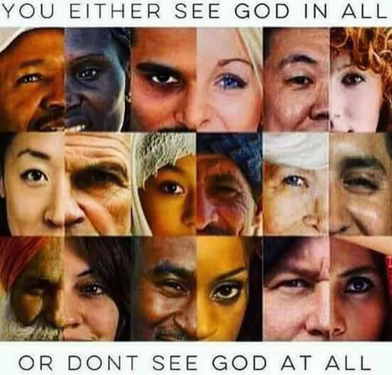 timelesssoul1's tweet photo. See God in all. #lovehasnocolor #Godinall #JoyTrain https://t.co/B5Dz20KYGH