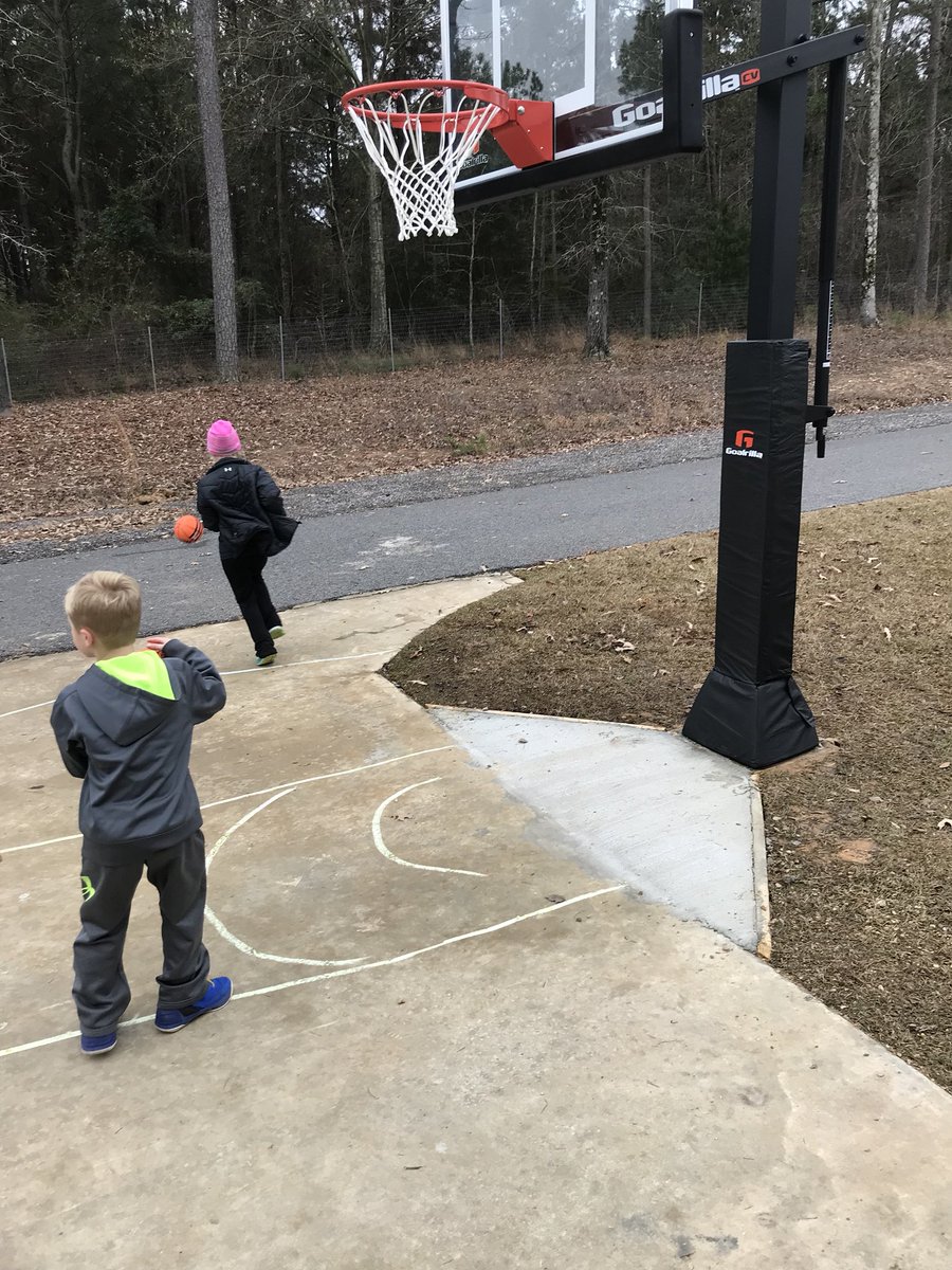 BrookeStoehr's tweet photo. Happy to see Aubrey made sure to put the restricted arc on her court this am! 😜 #blockcharge https://t.co/RgV7ONDXLJ