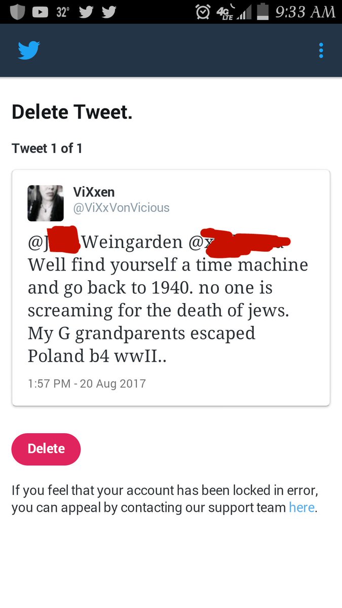 ViXxVonVicious's tweet photo. Twitter allows white genocide accounts, tweets actual threats. But apparently THIS violates violence, threats, race, gender, blah blah https://t.co/9Y5fXblR7r