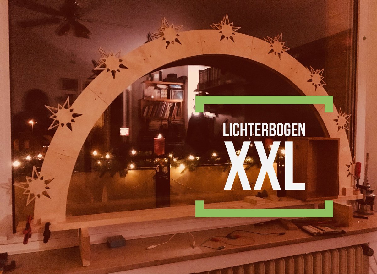 kurm_de's tweet photo. Lichterbogen in XXL. #DIY #woodworking https://t.co/lFMqkXhvhj