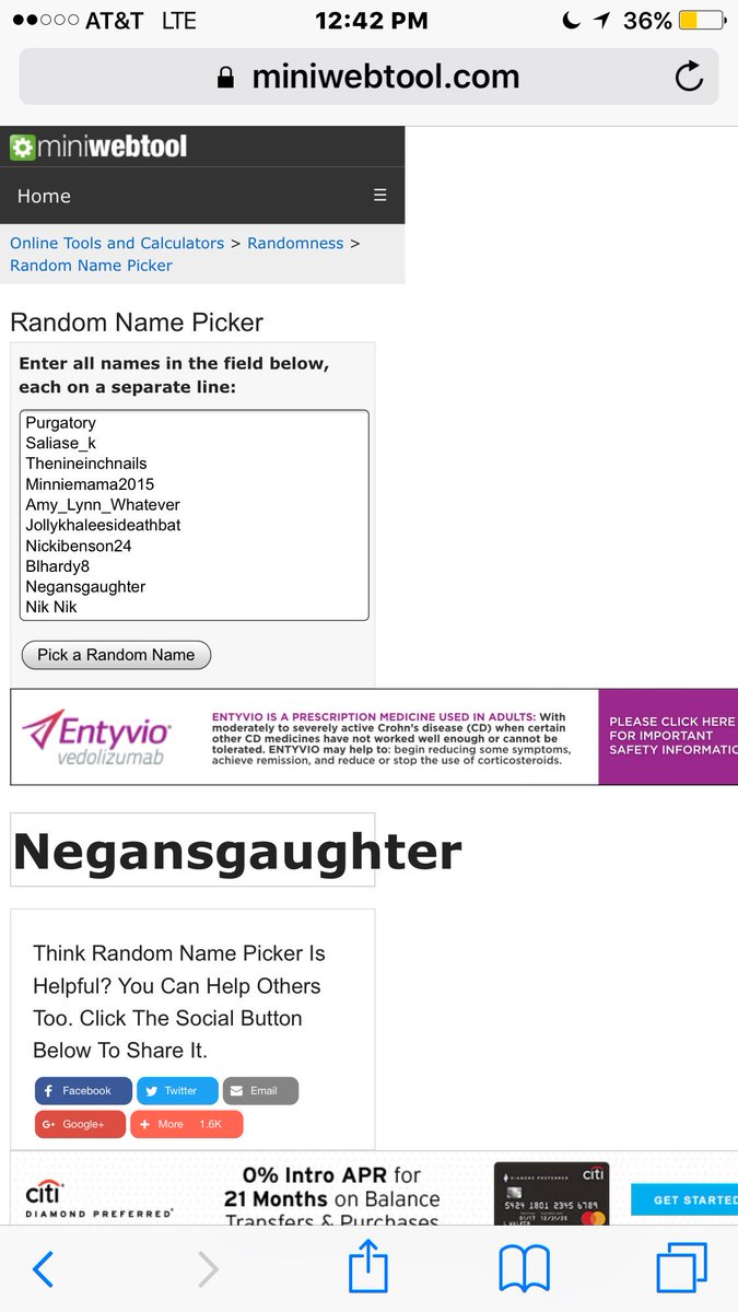 Congrats to NegansDaughter on Instagram! She won the $25 gift card 😊