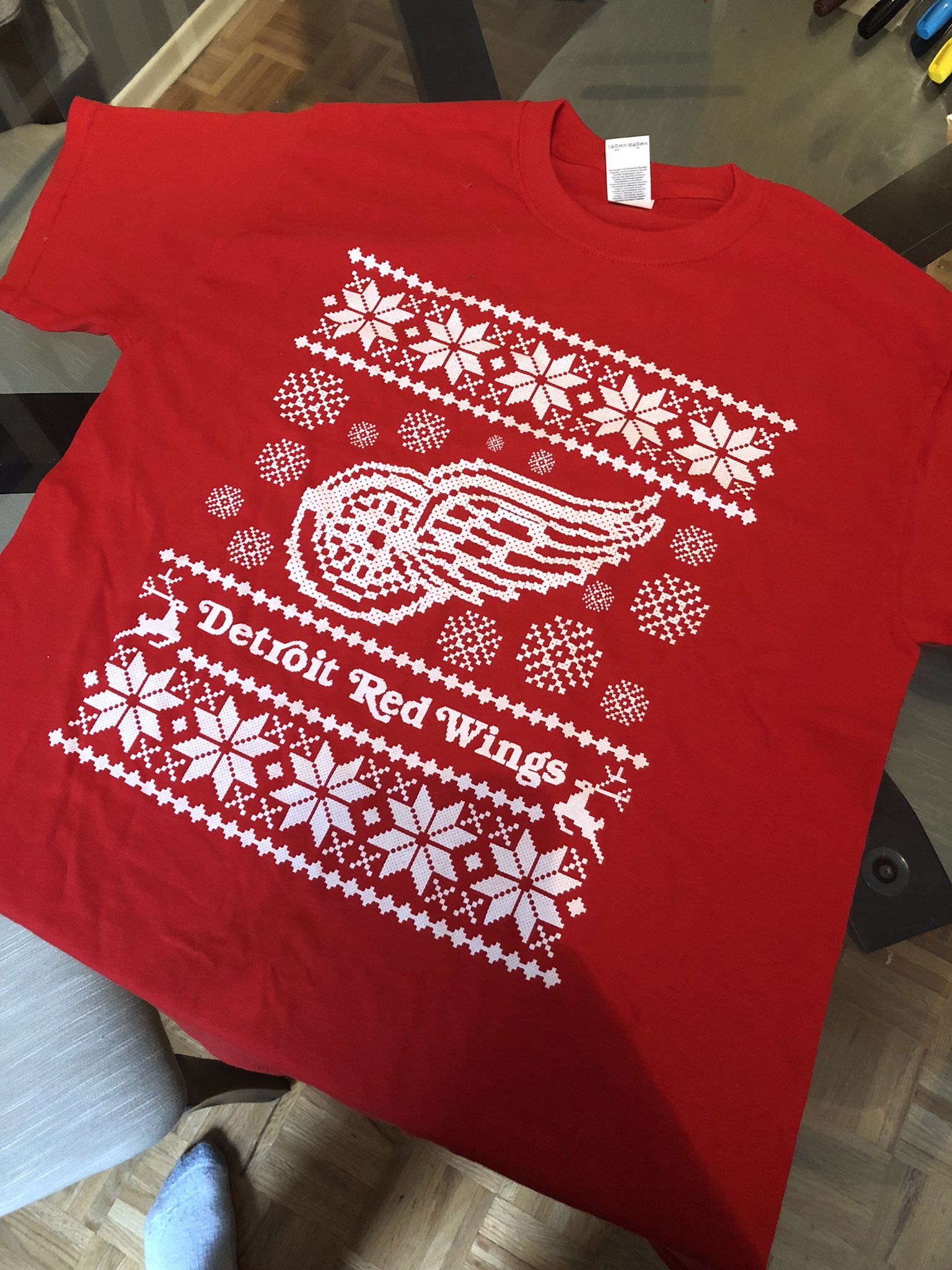 Detroit Red Wings Grateful Dead Ugly Christmas Fleece Sweater -  Freedomdesign