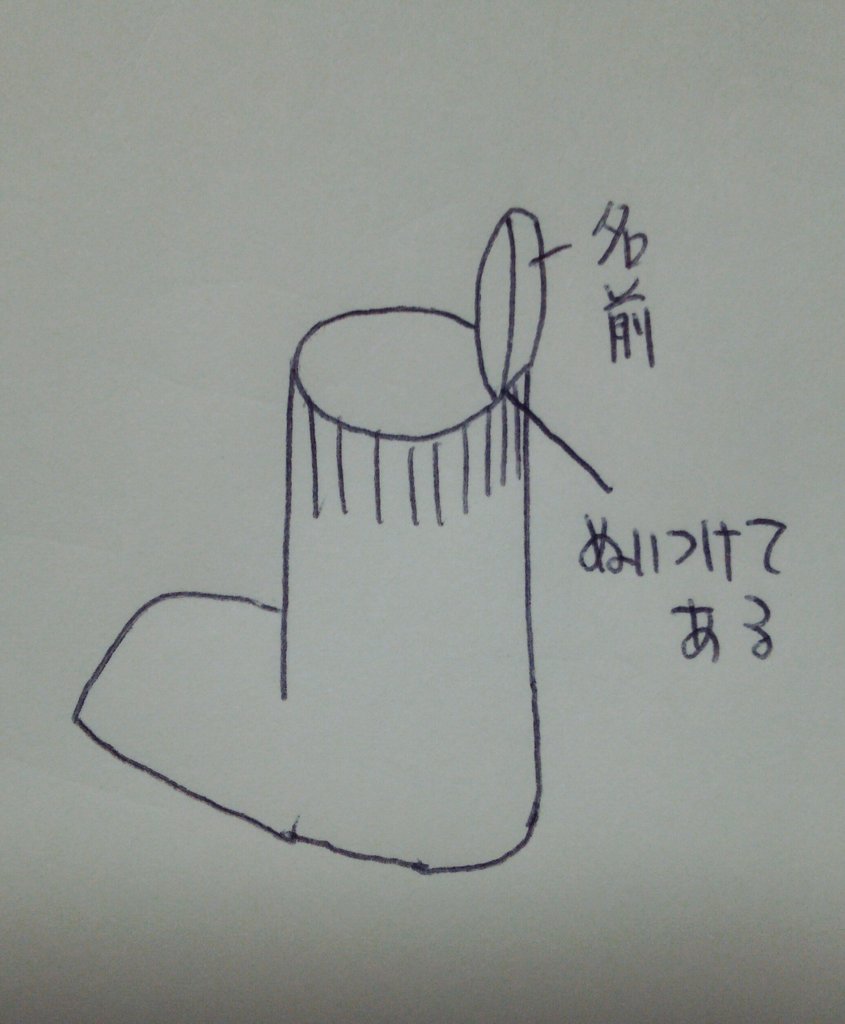 黒い靴下や衣類に名前を書くには