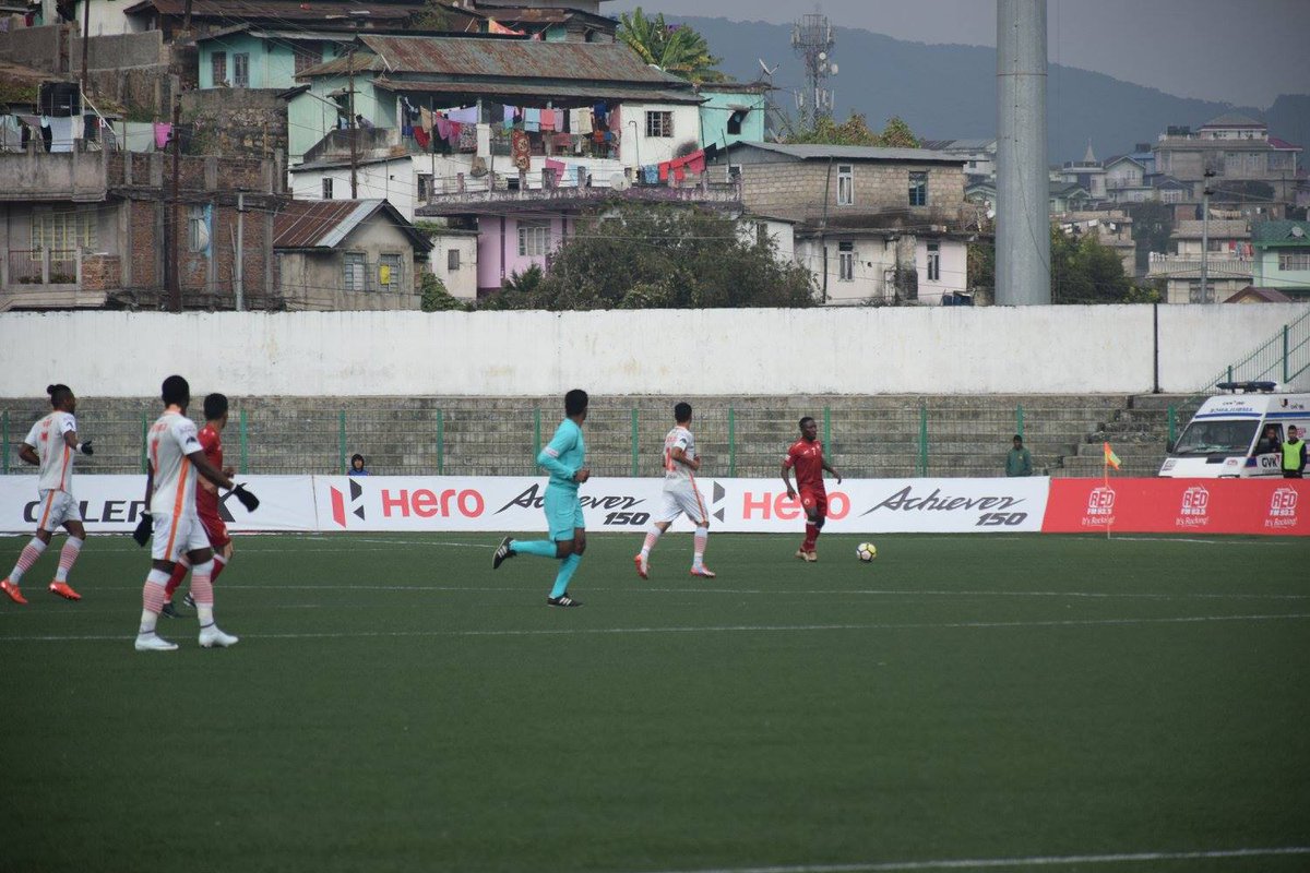 ileaguee's tweet photo. Singam Subash Singh makes most of a defensive error late in the game to head in the solitary goal of the match to win the Northeastern derby for NEROCA FC against Shillong Lajong Football Club (SLFC).
#HeroILeague #LAJvNFC #IleagueLive #SportsLeague https://t.co/gEVda7HXO6