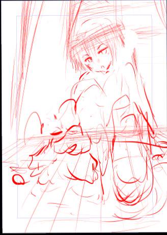 うちのラフはへたすぎて見たら呪われることで有名 
