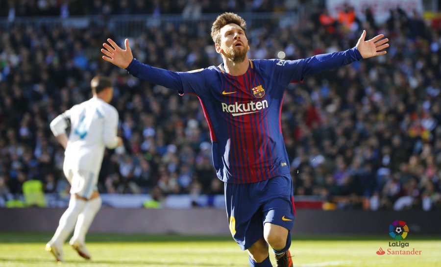 #LaLiga | ¡FINAL! Goleada de los azulgranas con anotaciones de Suárez, Messi y Vidal. Real Madrid 0-3 Barcelona.