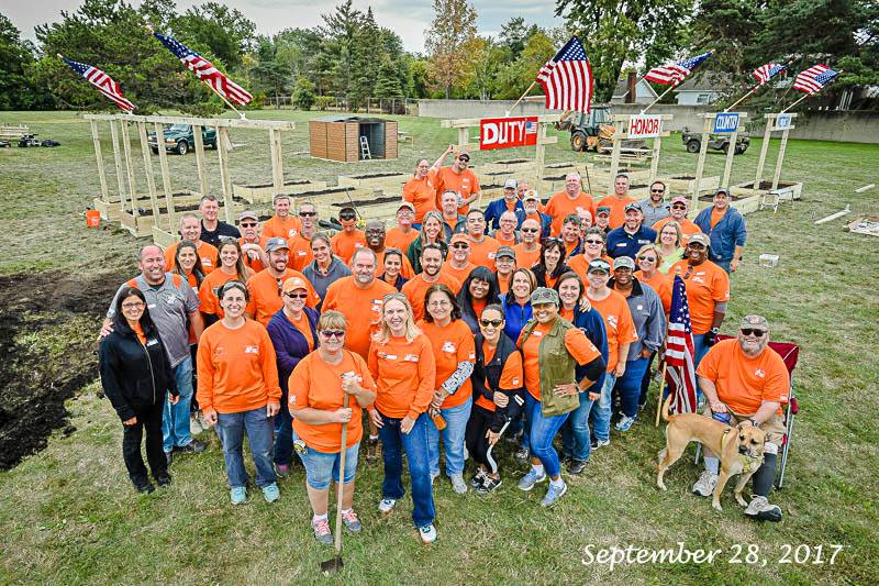 HomeDepotFound's tweet photo. Harper Woods, MI chose to serve this holiday season by revitalizing Victory Garden. How are you giving back? #CHOOSETOSERVE https://t.co/sGCajk1Sig